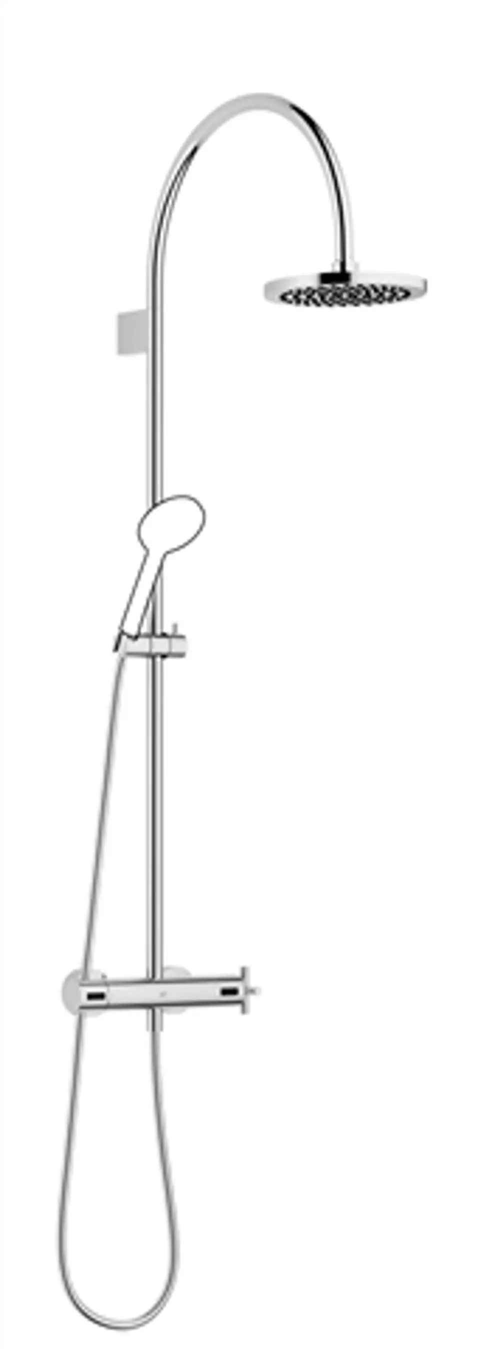 Dornbracht-TARA.-Showerpipe-Ausladung 452mm-platin, 34458892-08 Galeriebild 1